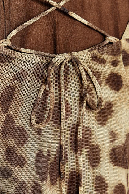 Robe "Luna" en tulle imprimé